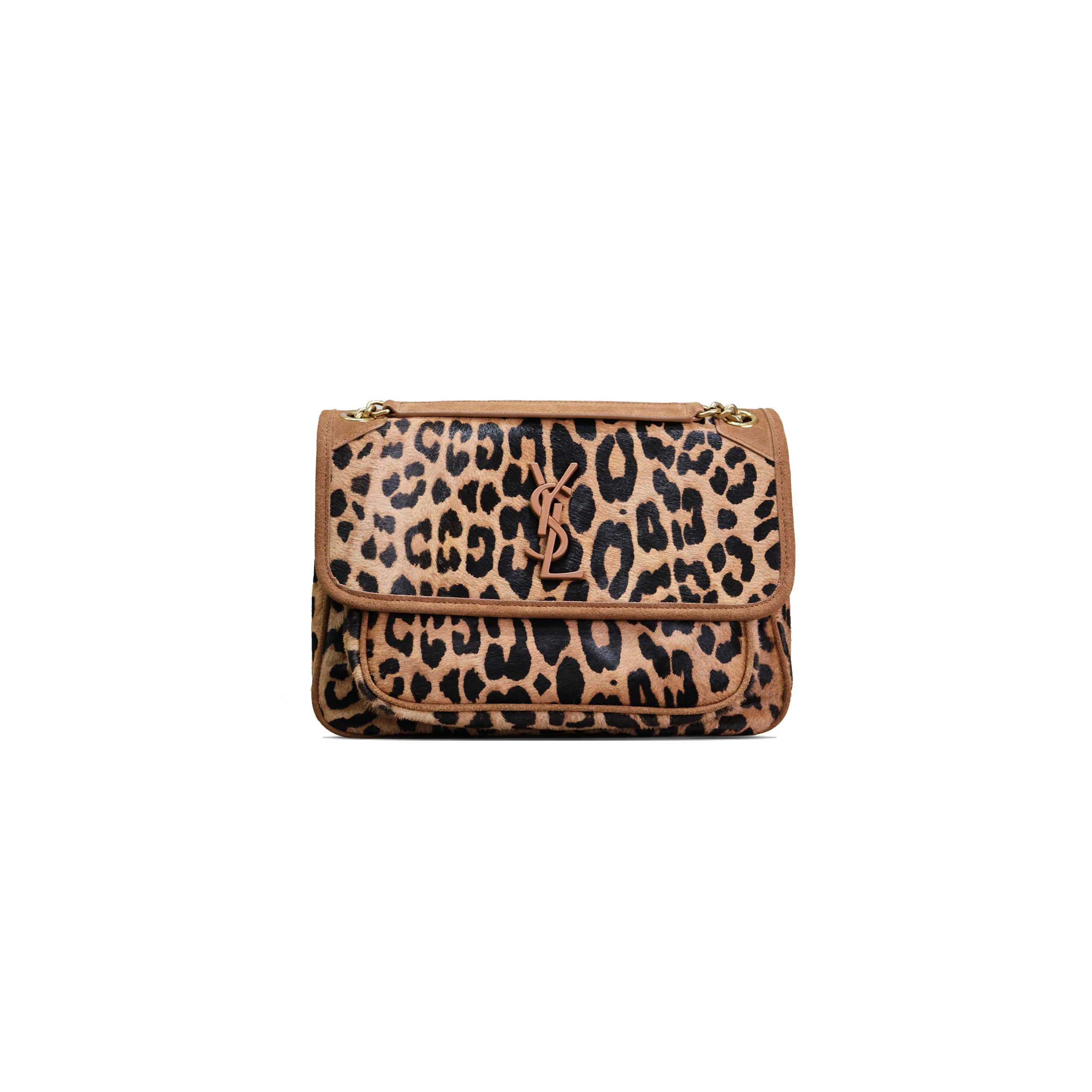 YSL NIKI MEDIUM LEOPARD SHOULDER BAG 273448 (28*20.5*8.5cm)